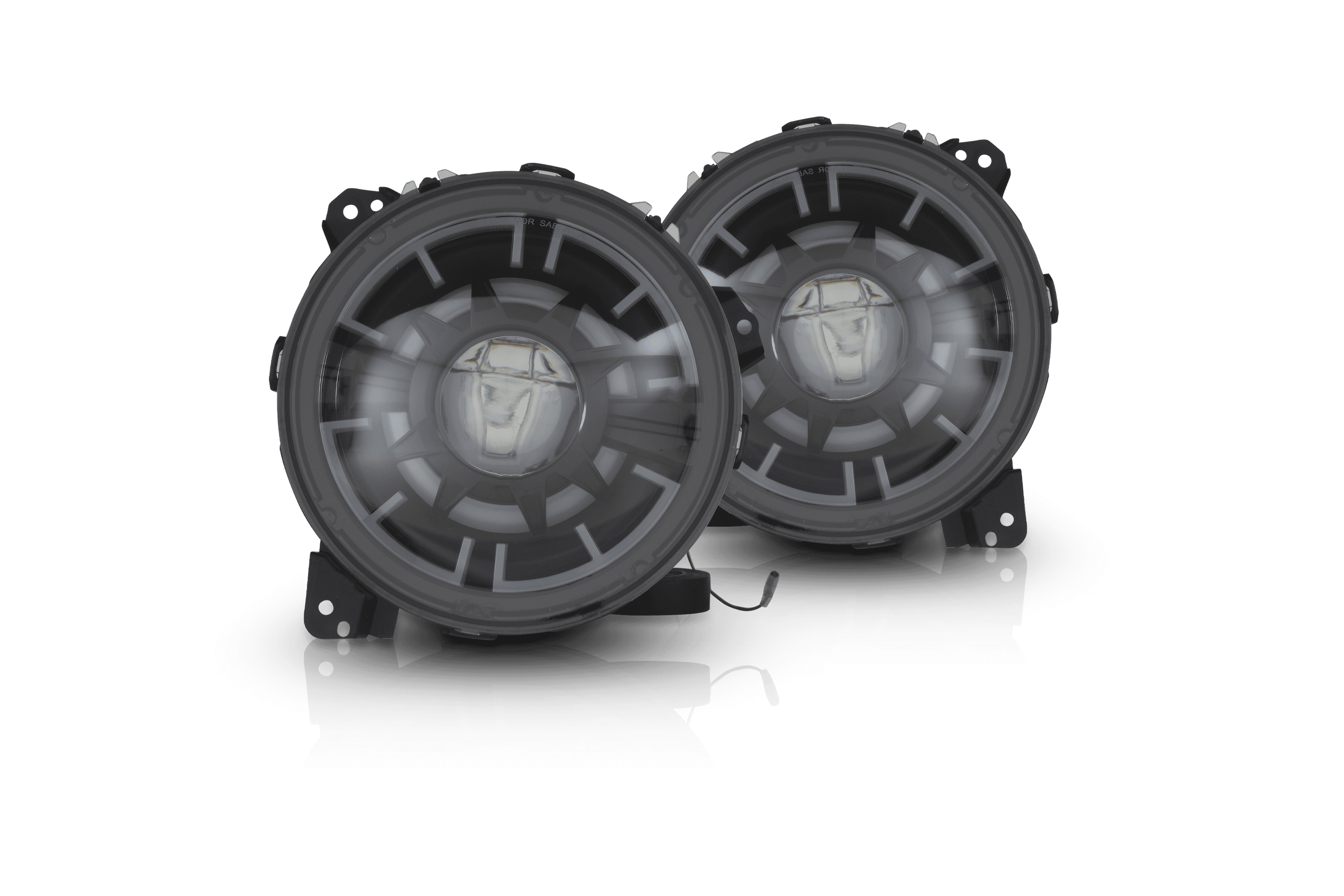 2018-2023 Jeep Wrangler JL Ark Series Headlights - Black Clear