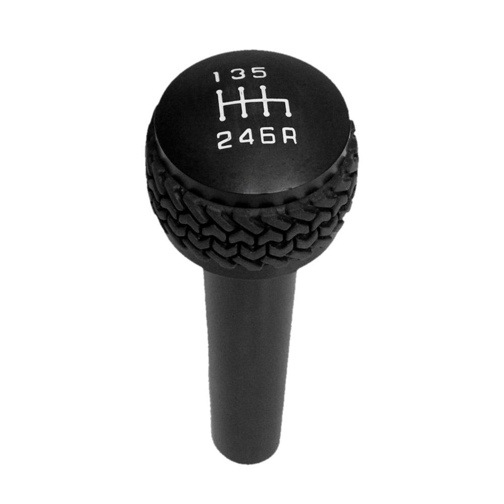 DV8 2005-2006 Jeep TJ & 2007-10 JK 6-Speed Shift Knob | Black - D-JP-180012-BK