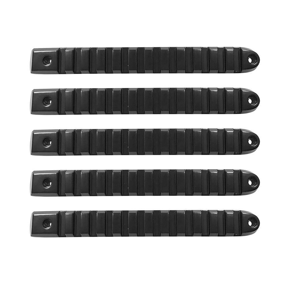 DV8 2007-2018 Jeep JK 4 Door Handle Inserts | 5 pcs | Black - D-JP-190028-BK-5