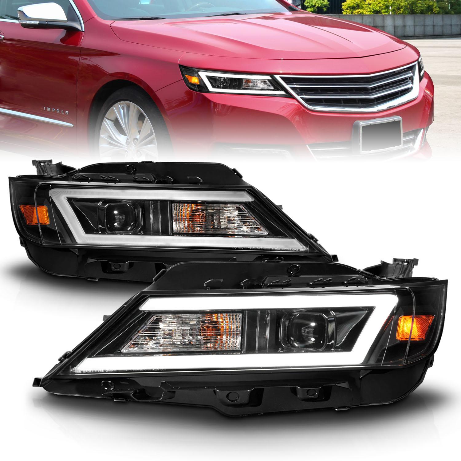 PROJECTOR HEADLIGHT SET; SQUARE; LE